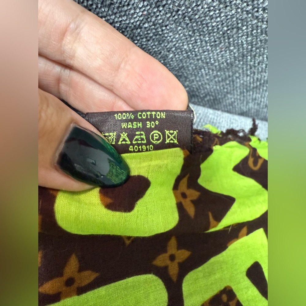 Louis Vuitton Monogram Graffiti Stephan Sprouse long scarf - Picture 4 of 4